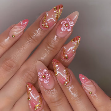No.F419 3D Print Fingernails Patch 24pcs/Set