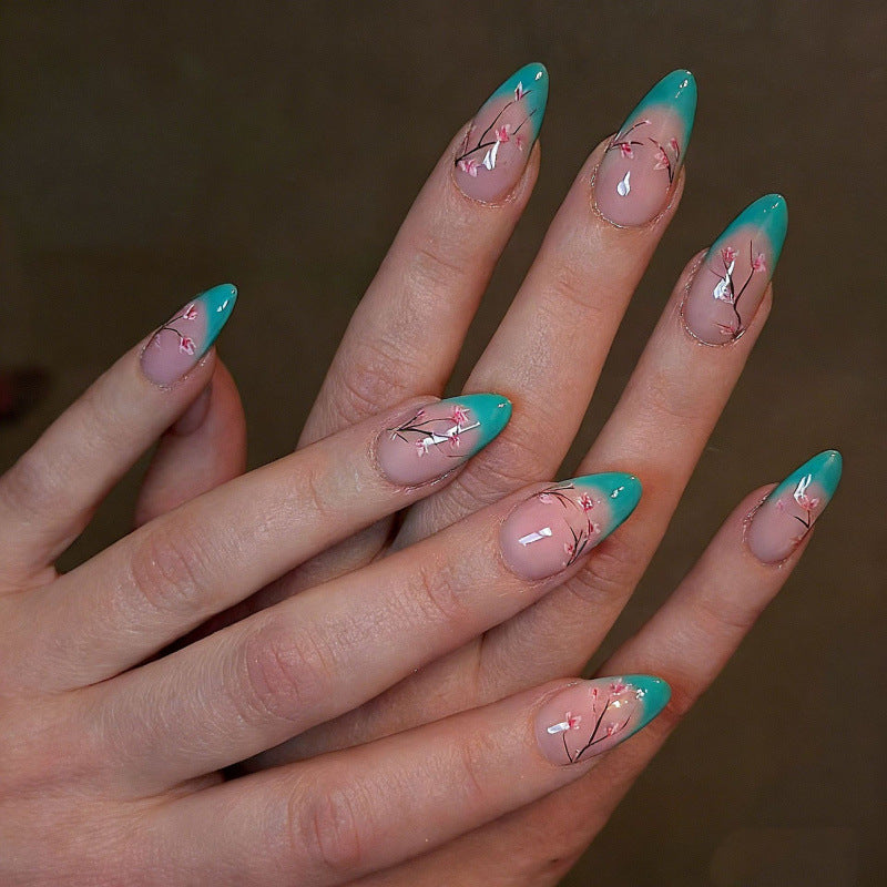 No.F825 Tiffany Blue Fingernails Patch 30pcs/Set