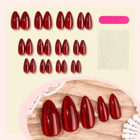 No.F559 Red Cat's Eye Fingernails Patch 24pcs/Set