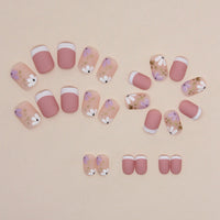 No.F102 Flower Fingernails Patch 24pcs/Set