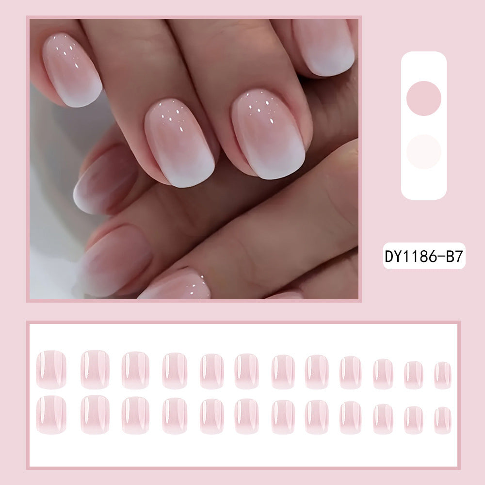 No.F26 Sweet Pink Fingernails Patch 24pcs/Set