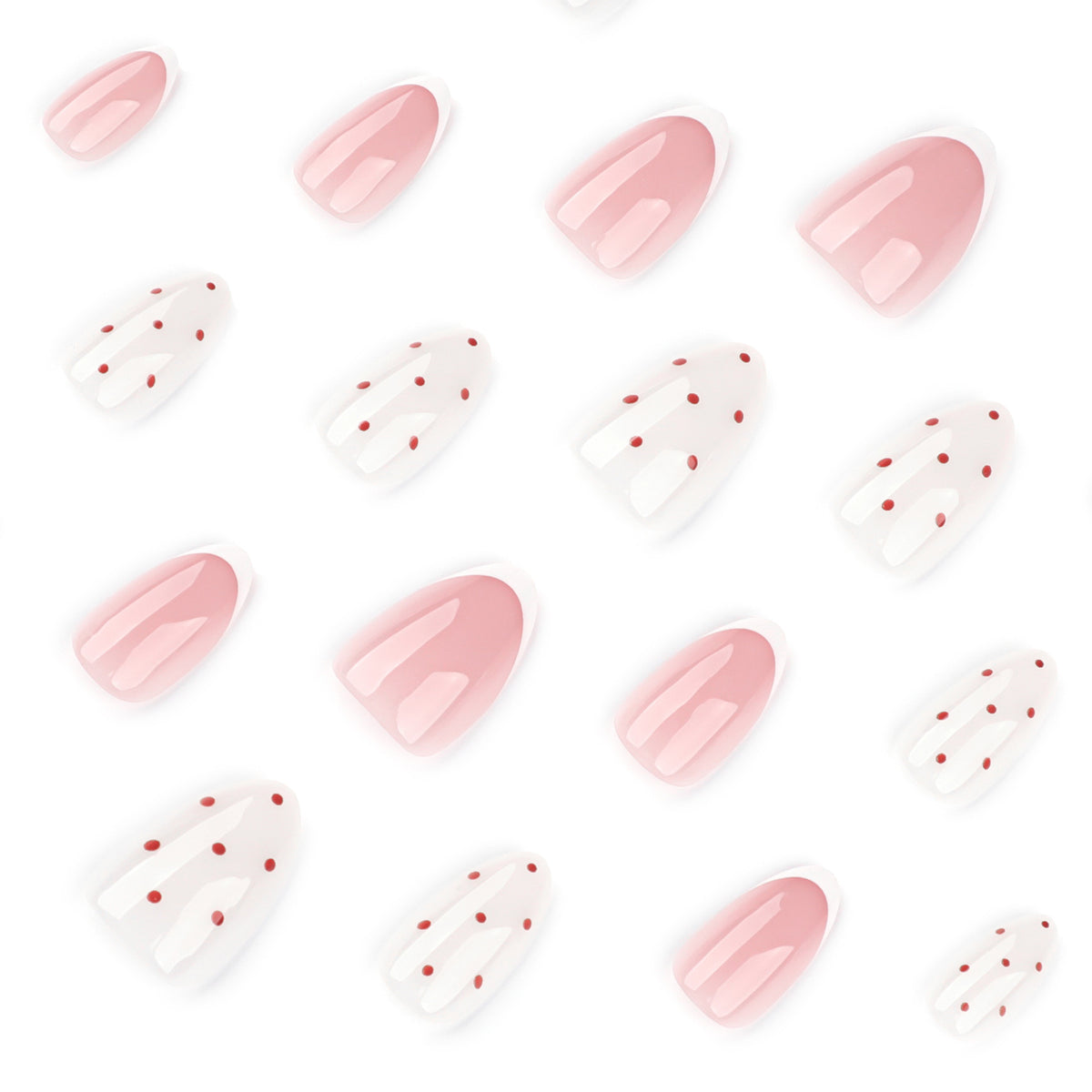 No.F707 Polka Dots Fingernails Patch 24pcs/Set