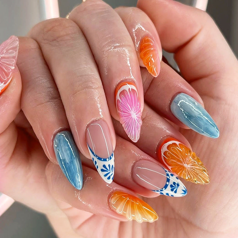 No.F411 Fruit 3D Fingernails Patch 24pcs/Set