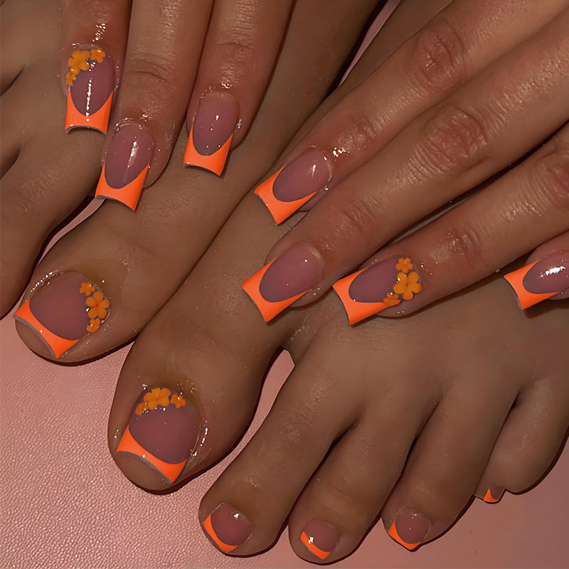 No.PSN192 Orange Hand & Toe Pair Set-48pcs
