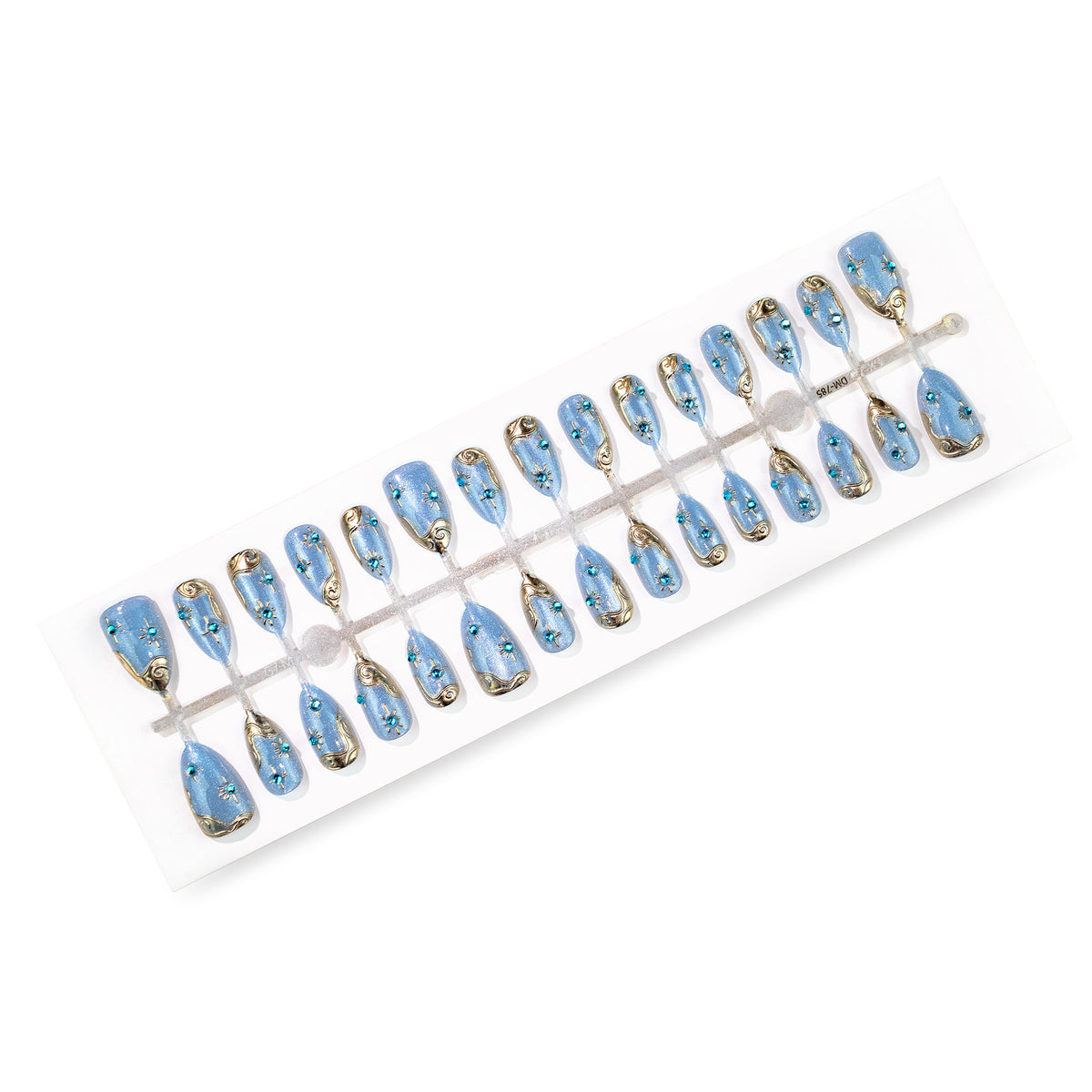 No.F821 Blue Cat's Eye Fingernails Patch 30pcs/Set