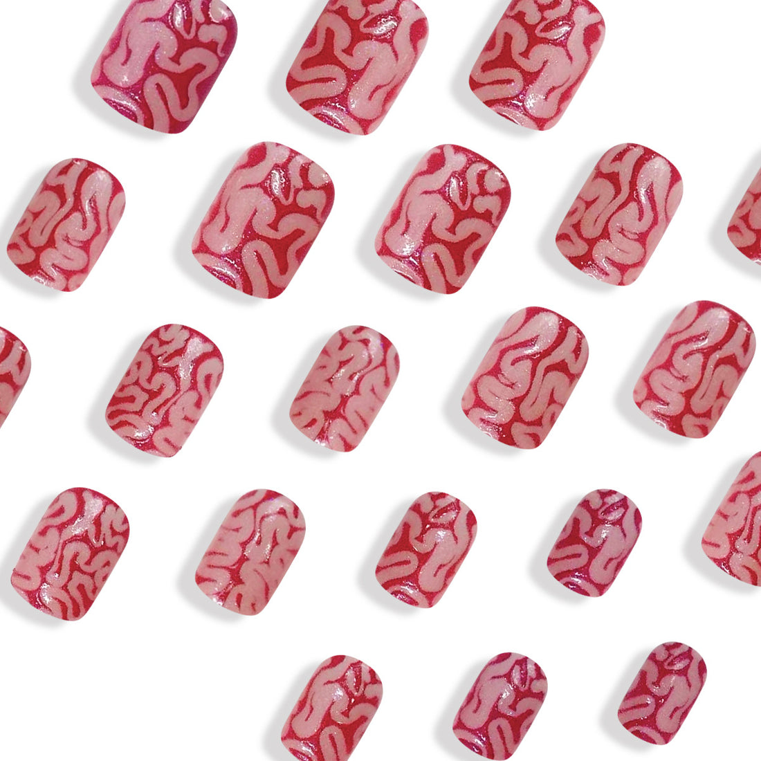 No.AW106 Halloween Large Intestine Fingernails Patch 24pcs/Set