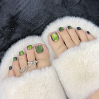 No.27 Fashion Cute New Cat Eye Pedicure Patch 24pcs