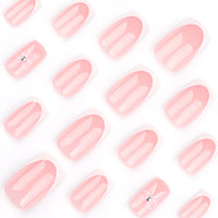 No.VN63 Valentine’s Bow Press-On Nails Set (24 Pcs)