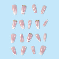 No.F158 Diamond Fingernails Patch 24pcs/Set