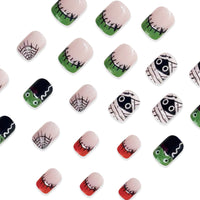 No.AW88 Halloween Cartoon Fingernails Patch 24pcs/Set