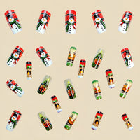 No.CM94 Christmas Yeti Elk Fingernails Patch 24pcs/Set