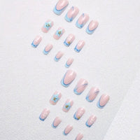 No.PSN163 Blue Flower Hand & Toe Pair Set-48pcs