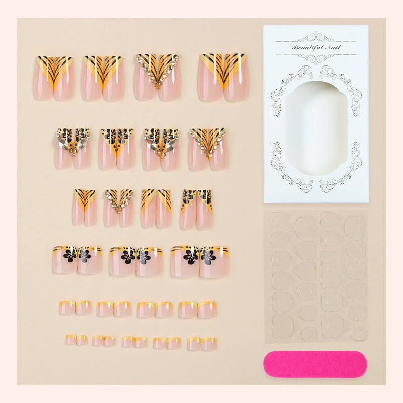 No.PSN193 Orange Hand & Toe Pair Set-48pcs