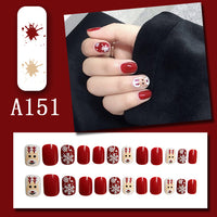 No.CM24 Christmas Snowflake Fingernails Patch 24pcs/Set