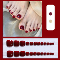 No.319 Red Toenails Patch 24pcs/Set