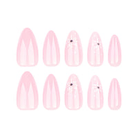 No.CM2 Christmas Snowflake Short Fingernails Patch 24pcs/Set