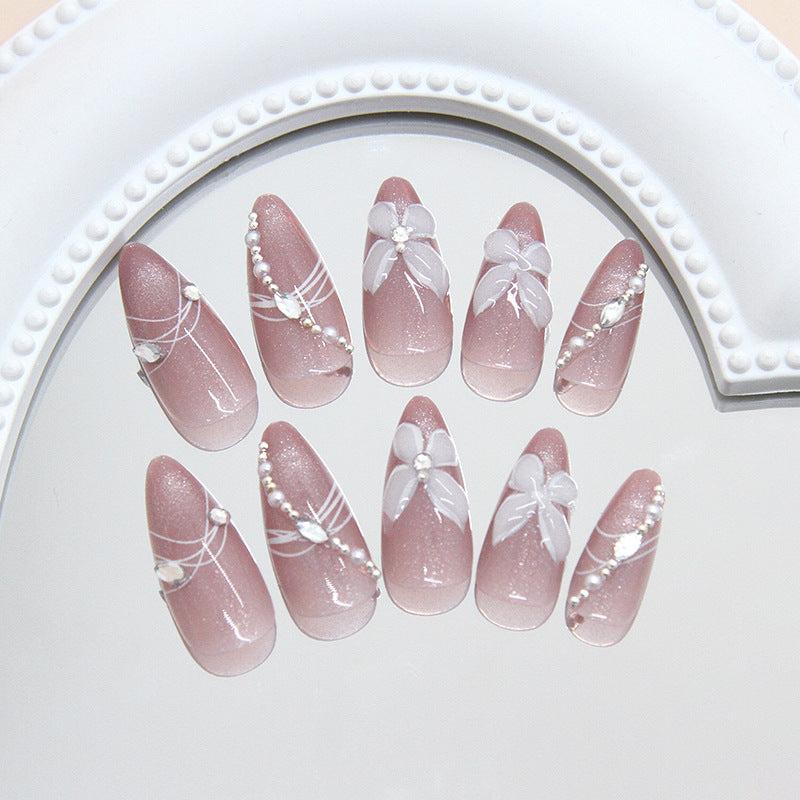 No.F382 Ice Cat's Eye Fingernails Patch 24pcs/Set