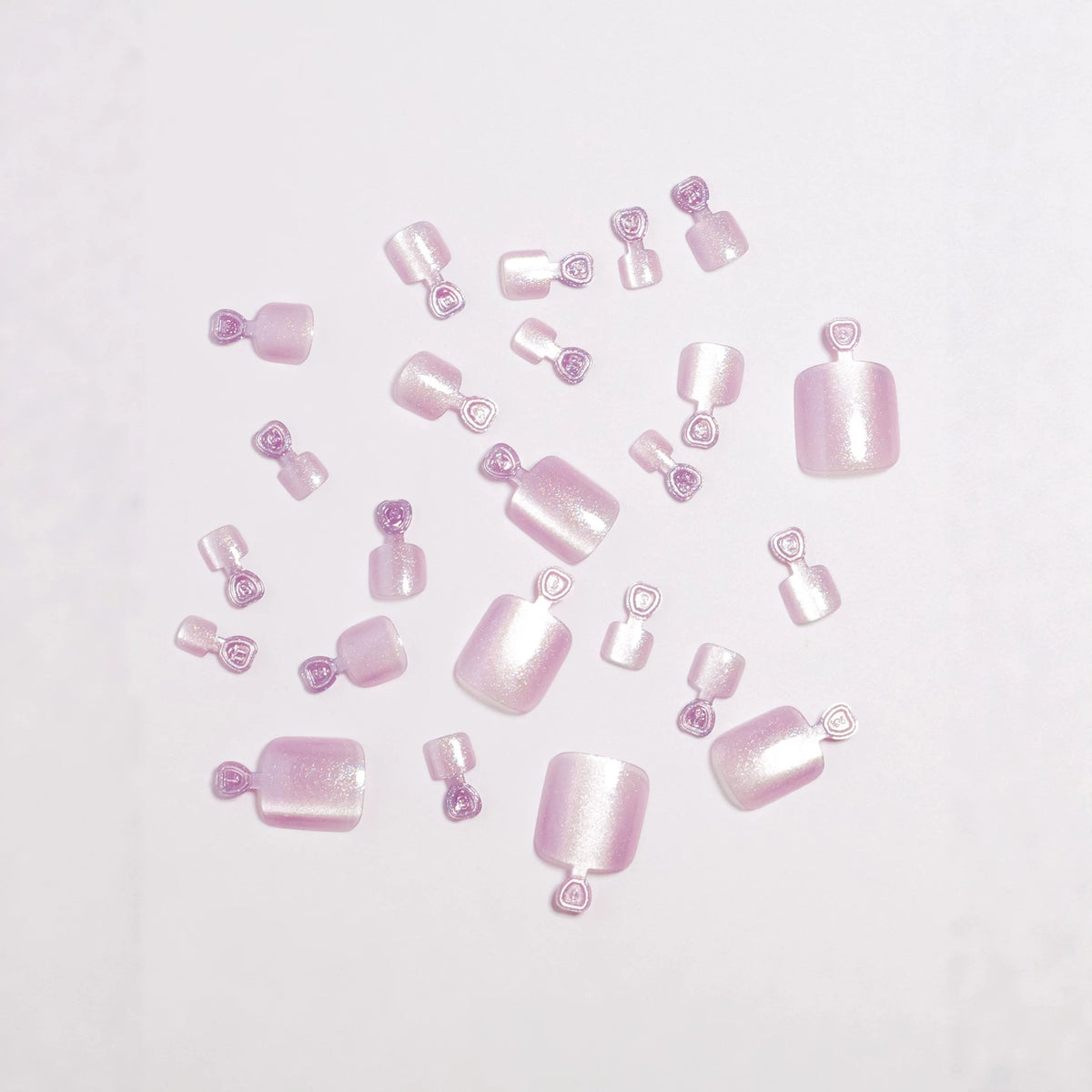 No.778 Purple Cat's Eye Toenails Patch 24pcs/Set
