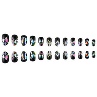 No.AW23 Halloween Ghost Face Mushroom Fingernails Patch 24pcs/Set