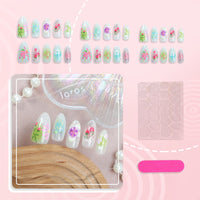 No.BH37 Colorful Fingernails Patch 30pcs/Set
