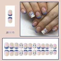 No.ET30 Simple Rabbit Fingernails Patch 24pcs/Set