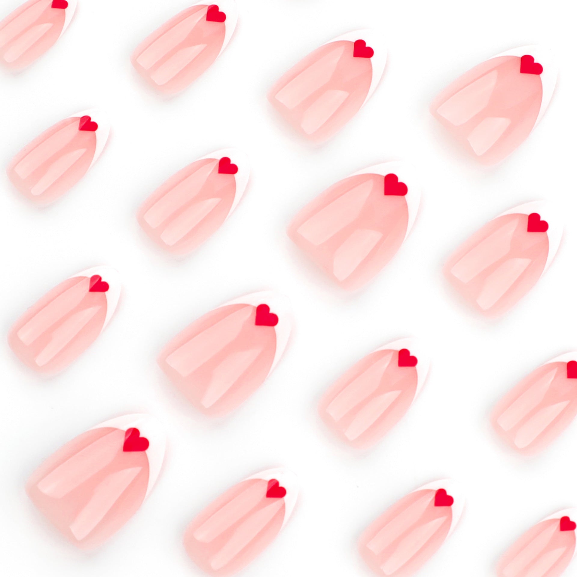 No.VN62 Valentine’s Love Press-On Nails Set (24 Pcs)