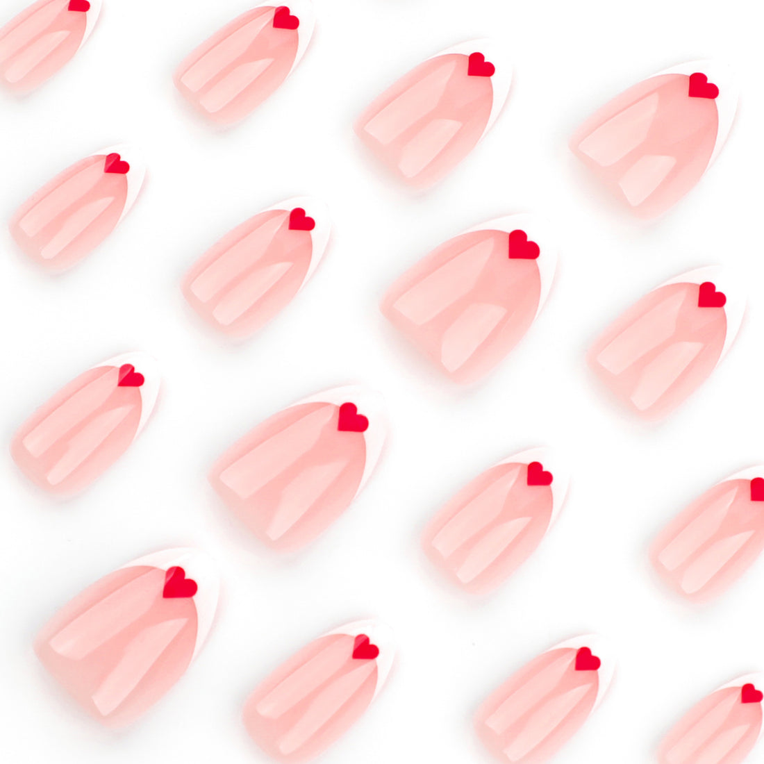 No.VN62 Valentine’s Love Press-On Nails Set (24 Pcs)