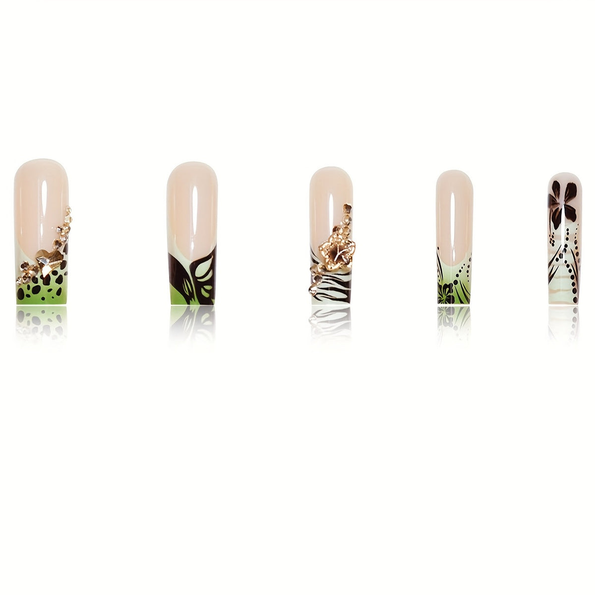 No.F681 Butterfly Fashion Fingernails Patch 24pcs/Set