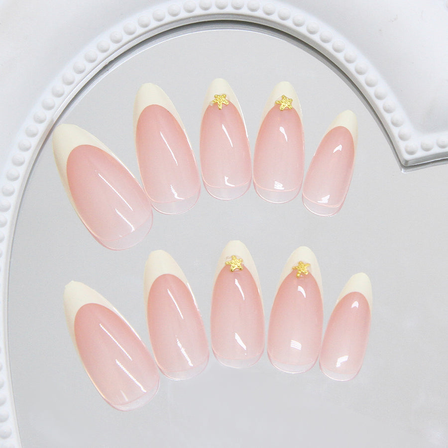No.F443 Yellow Fingernails Patch 24pcs/Set