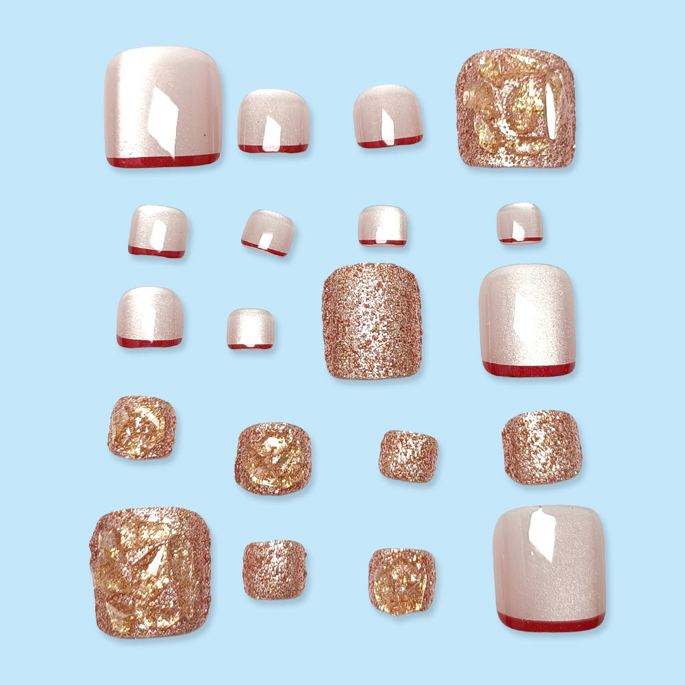 No.539 Diamond Cat's Eye Toenails Patch 24pcs/Set