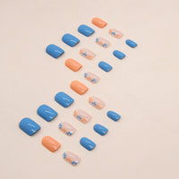 No.F112 Floral Fingernails Patch 24pcs/Set