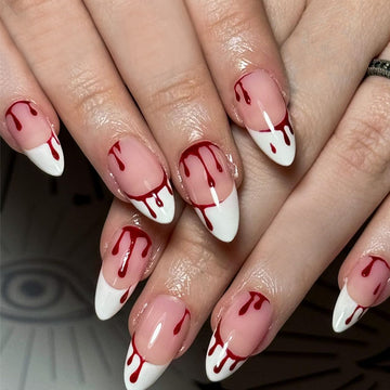 No.AW146 Halloween Blood Fingernails Patch 24pcs/Set