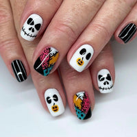 No.AW29 Halloween Cute Pumpkin Fingernails Patch 24pcs/Set