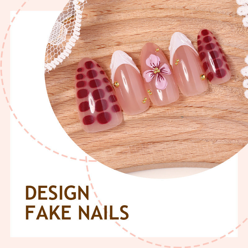 No.F612 Flower Fingernails Patch 30pcs/Set