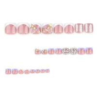 No.348 Butterfly Diamond Toenails Patch 24pcs/Set