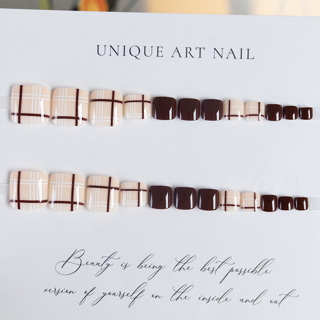 No.675 Red Lines Toenails Patch 24pcs/Set