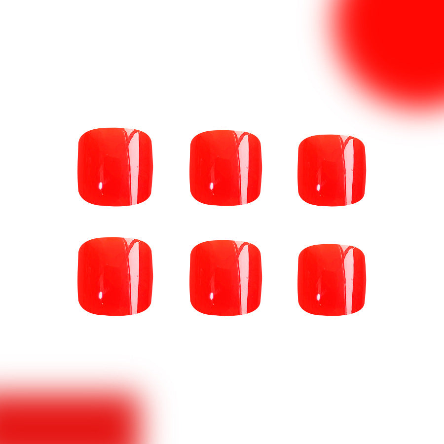 No.634 Red Toenails Patch 24pcs/Set