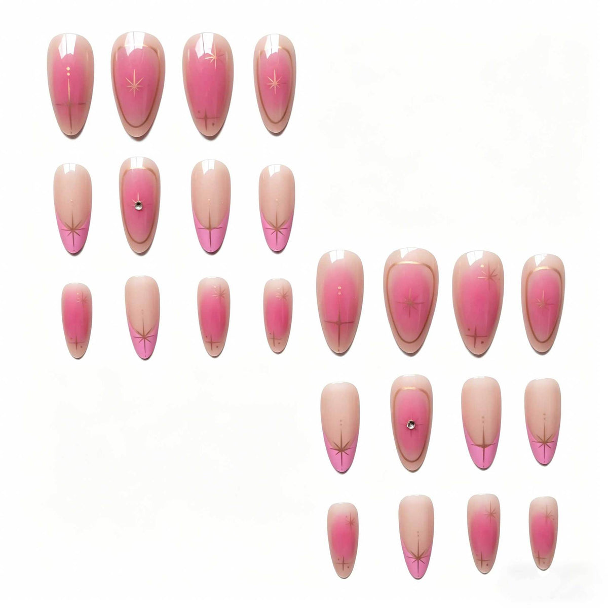 No.F672 Fashion Fingernails Patch 24pcs/Set