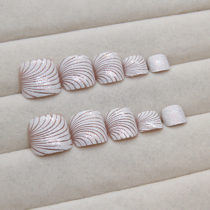 No.BH7 Shell Toenails Patch 24pcs/Set