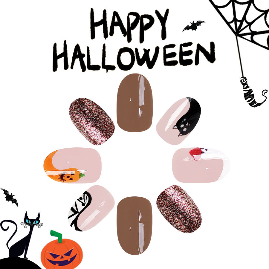 No.AW77 Halloween Cute Fingernails Patch 24pcs/Set