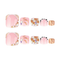 No.678 Sparkling Toenails Patch 24pcs/Set