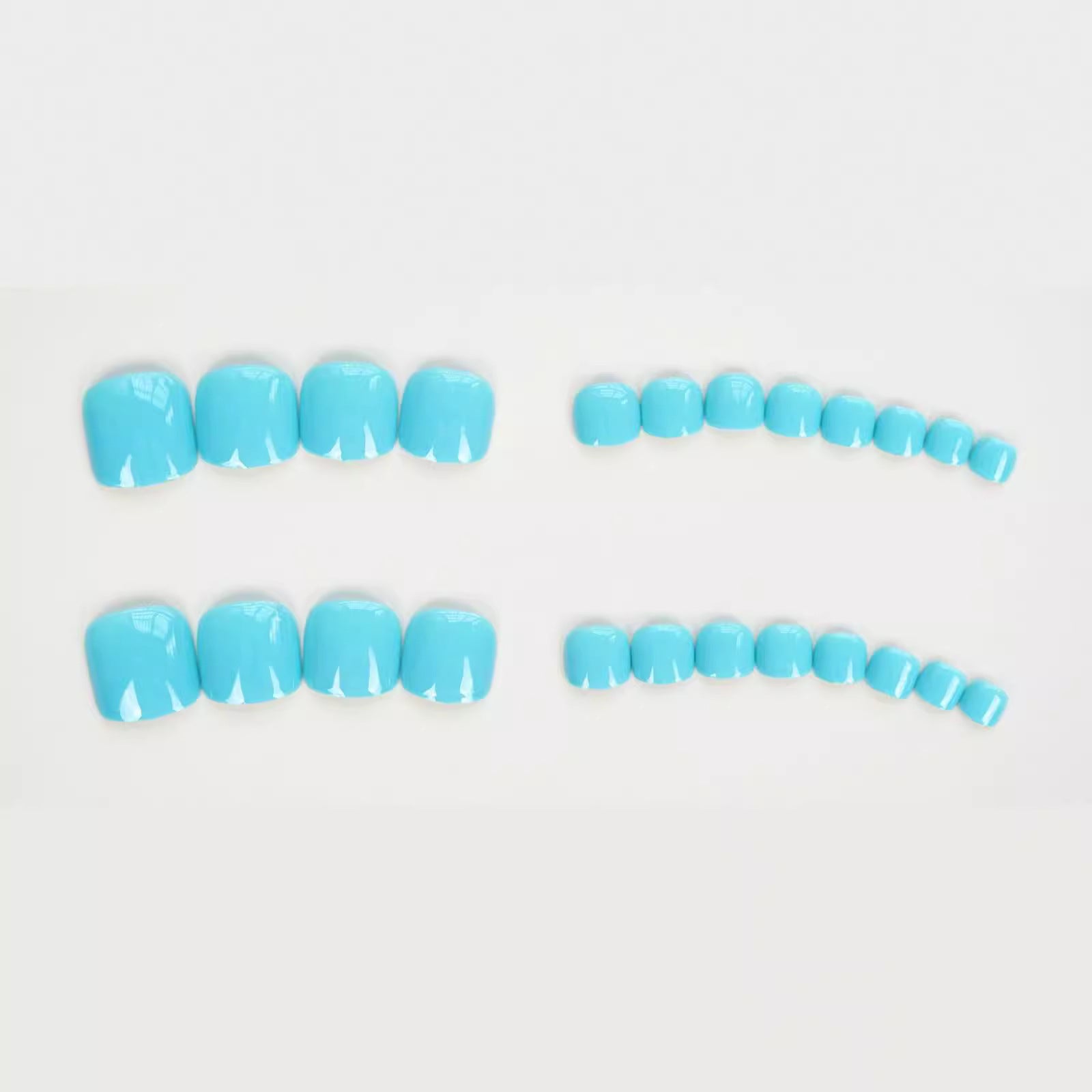 No.824 Lake Blue Toenails Patch 24pcs/Set