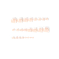 No.215 Pink Simple Toenails Patch 24pcs/Set