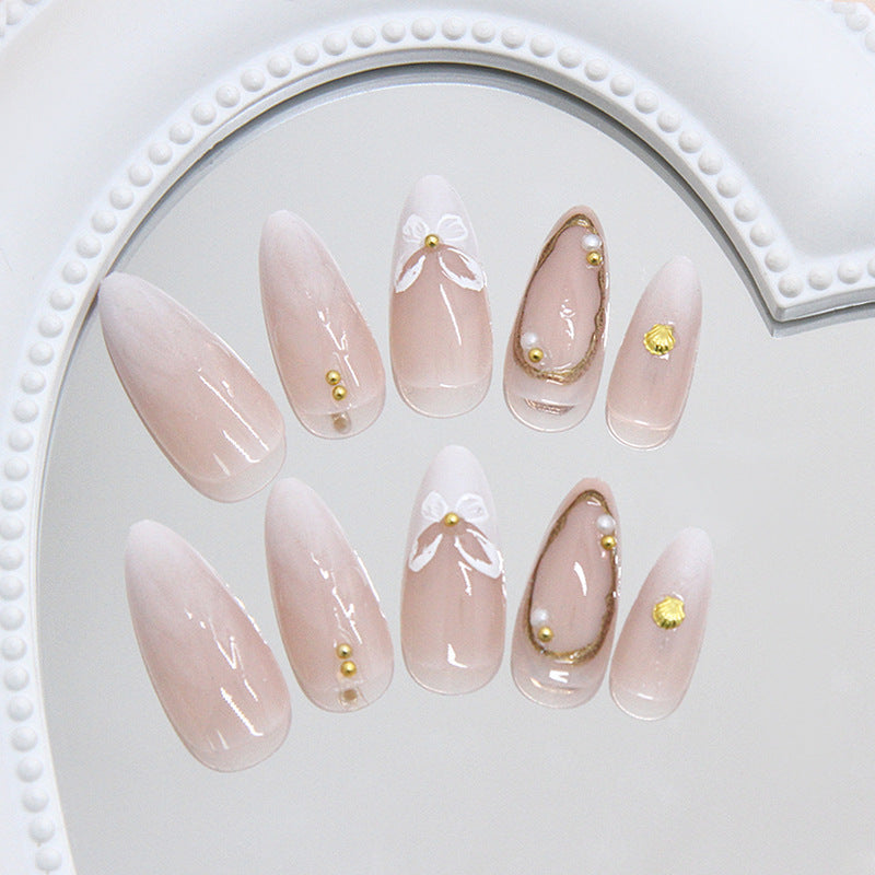 No.F455 White Fingernails Patch 24pcs/Set