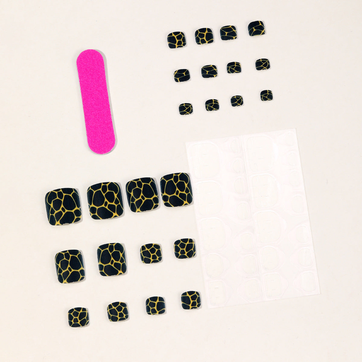 No.726 Black Toenails Patch 24pcs/Set