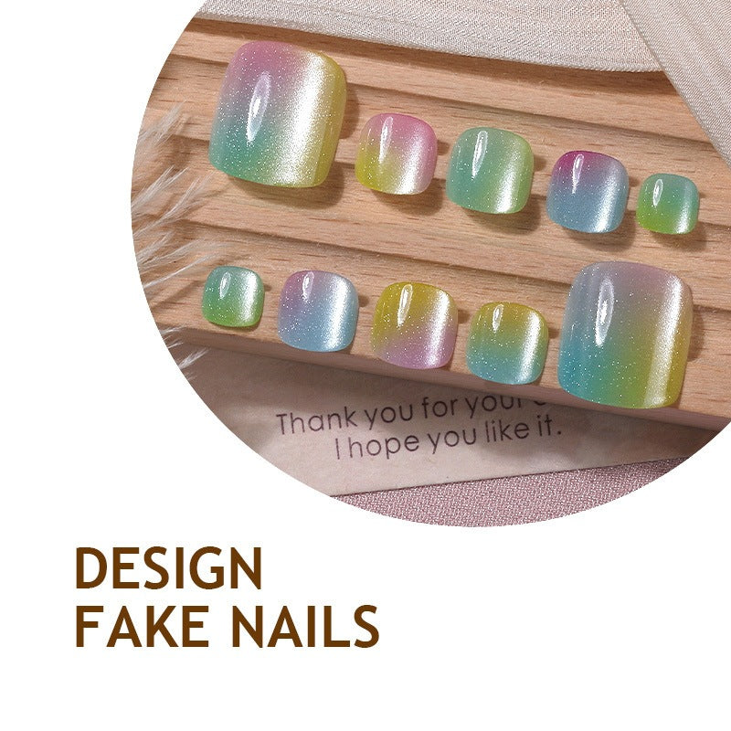 No.803 Rainbow Toenails Patch 24pcs/Set