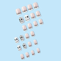 No.AW5 Halloween Mummy Skeleton Fingernails Patch 24pcs/Set