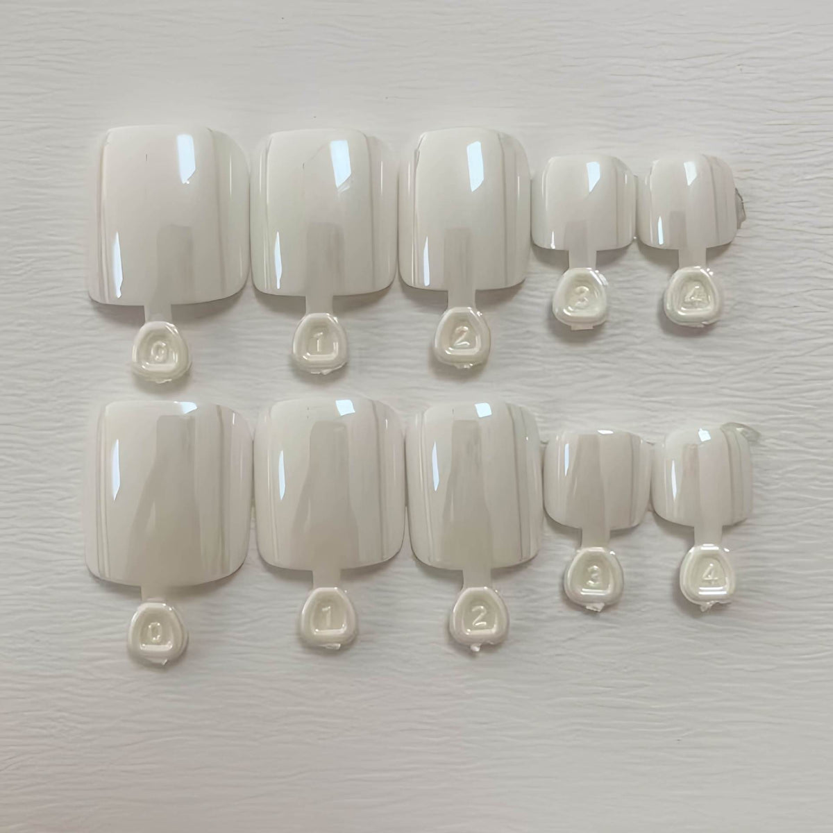 No.768 White Toenails Patch 24pcs/Set