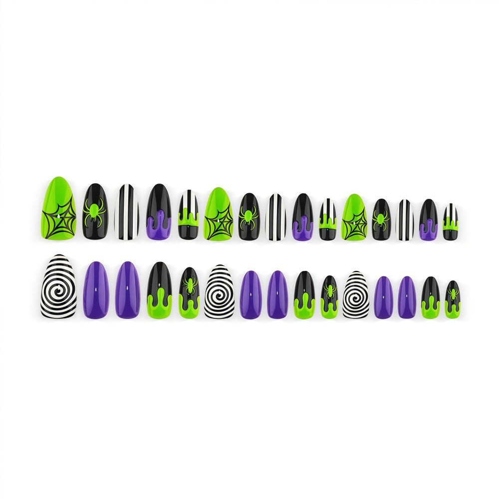 No.AW206 Halloween Fingernails Patch 24pcs/Set