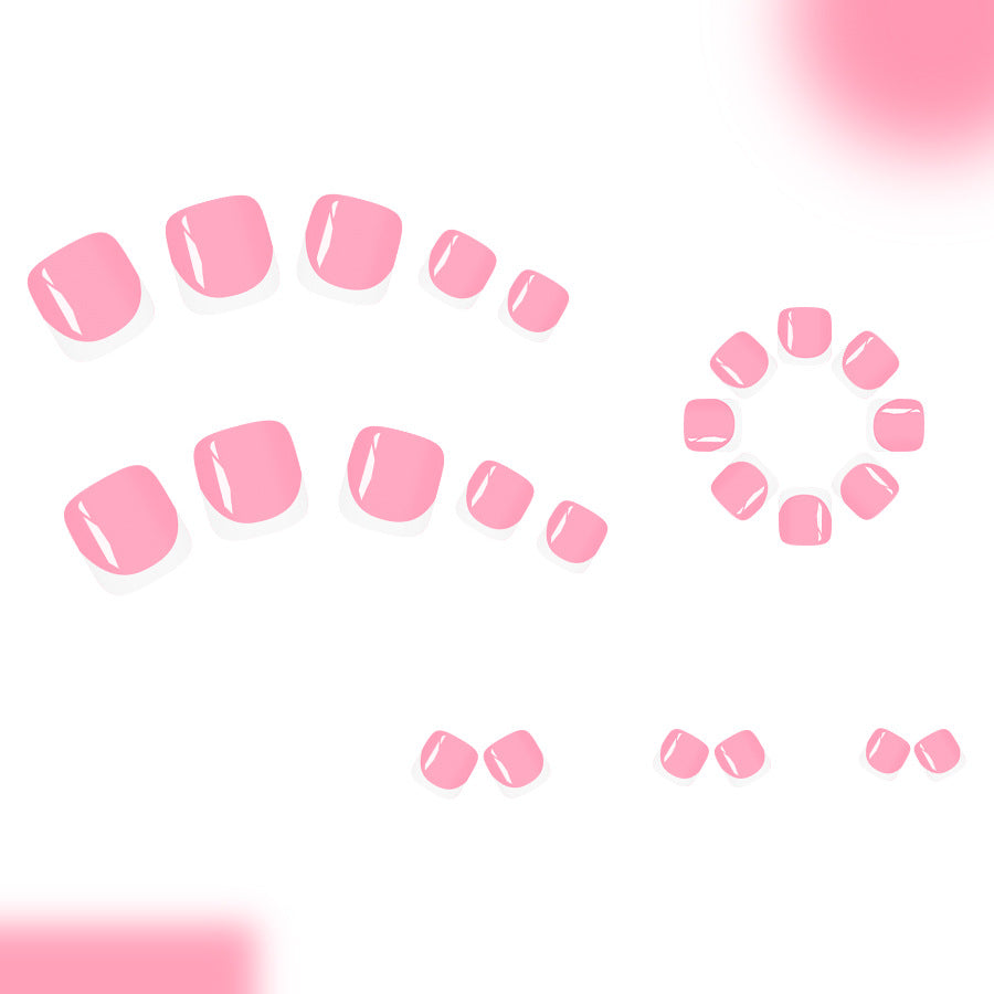 No.630 Pink Toenails Patch 24pcs/Set